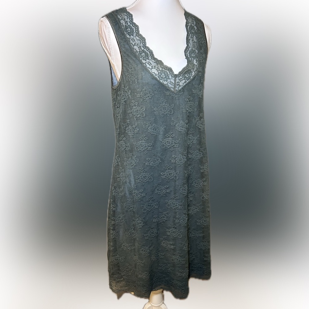 New Italian “You Verdissima” Lace Lingerie Gown with Soft Silky Lining